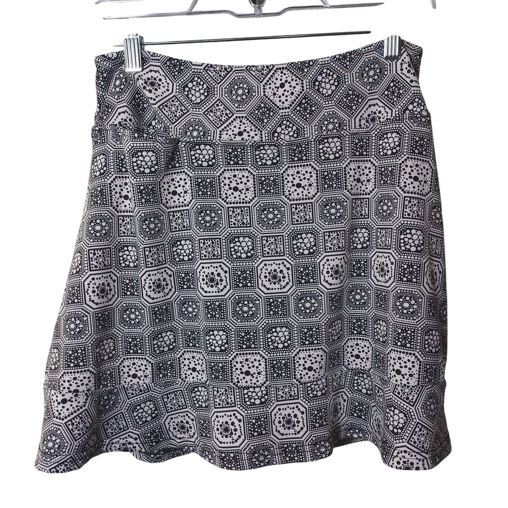 Golftini Electric Slide Golf Tennis Skort Skirt Womens Medium Geometric Tile EUC